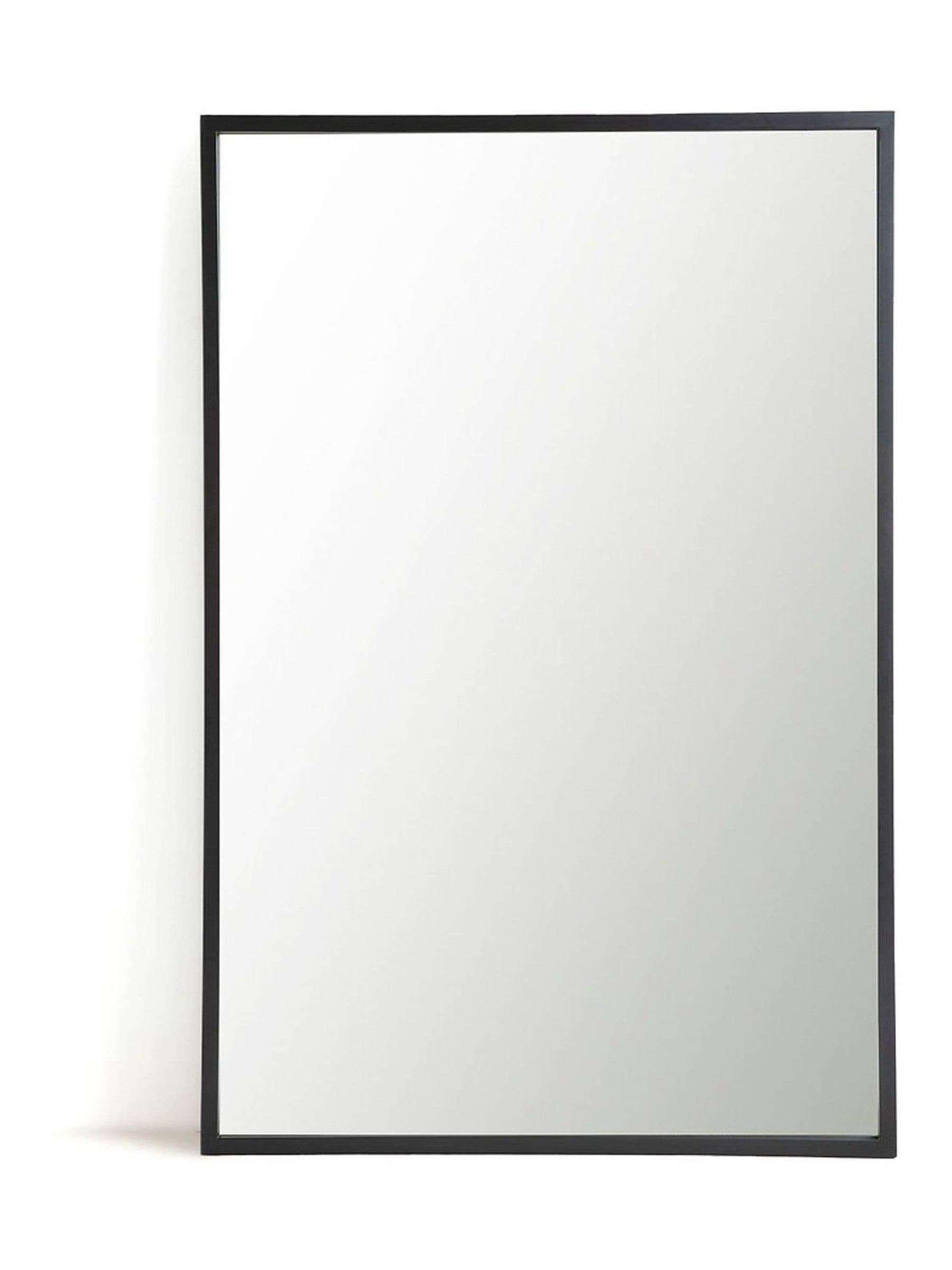 La Redoute Intérieurs black rectangular metal mirror 120x180cm (British brand)