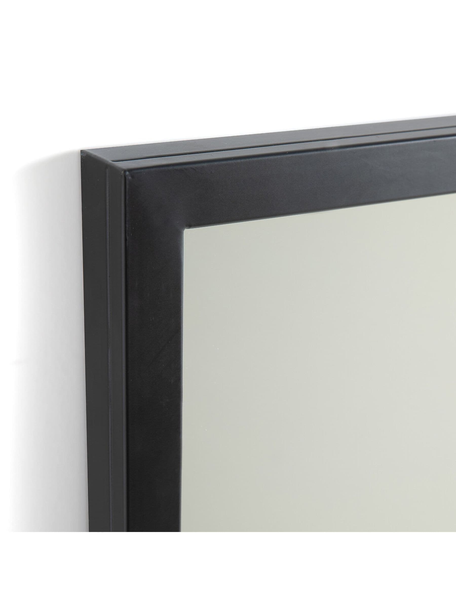 La Redoute Intérieurs black rectangular metal mirror 120x180cm (British brand)