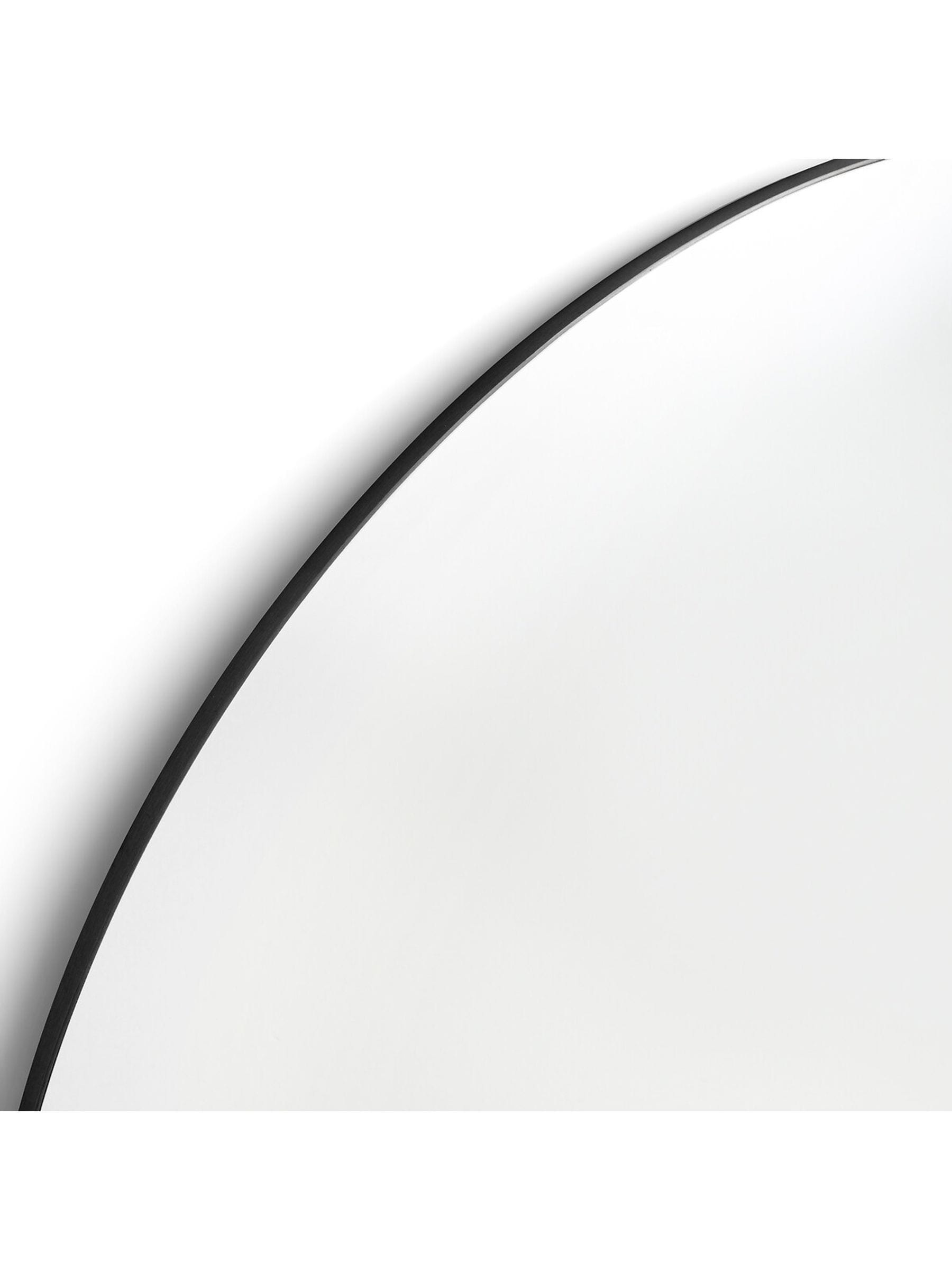La Redoute round wall mirror 40cm black iron - British product