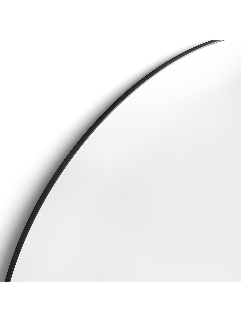 La Redoute round wall mirror 40cm black iron - British product