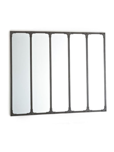 La Redoute Intérieurs gebürstetes Metall Lenaig Wand- oder Standspiegel 144 x 120 cm