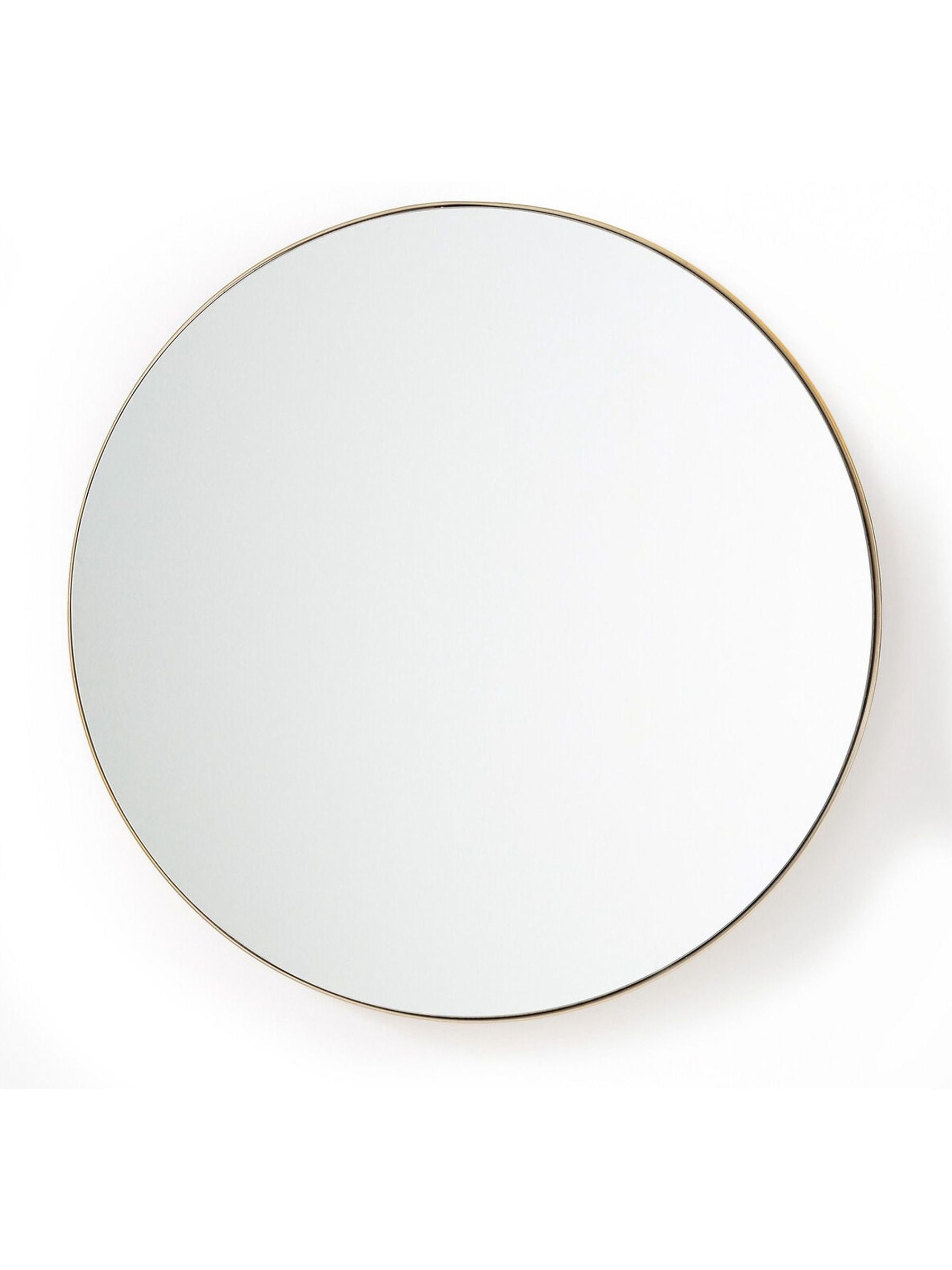 La Redoute brass Iodus round mirror 120cm, UK version