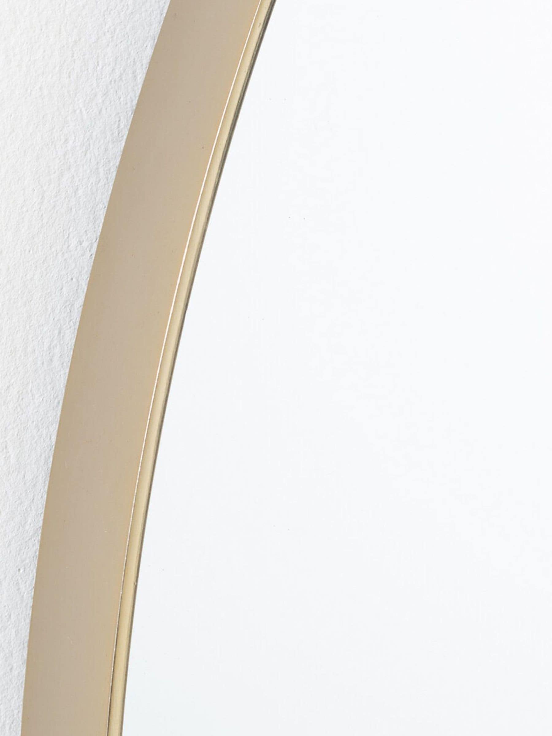 La Redoute brass Iodus round mirror 120cm, UK version