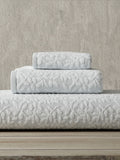 Vantona white jacquard leaf 500gsm cotton towel (British brand)