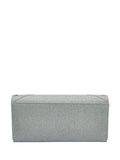 Lotus silver clutch bag with chain, imported from the UK