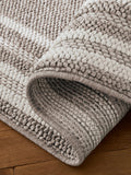 Natural Albie Bobble Border Runner rug - British product