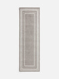 Natural Albie Bobble Border Runner rug - British product