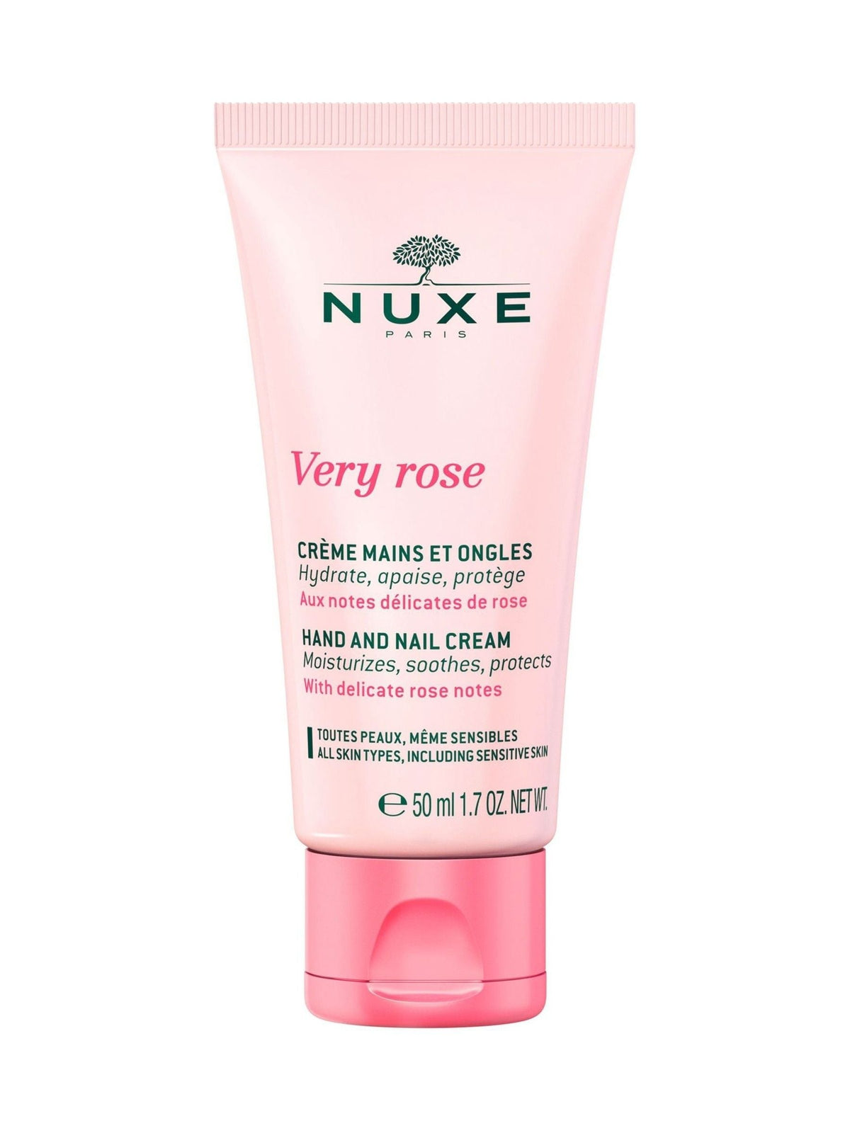 Nuxe Very Rose hand cream 50ml, imported from the UK