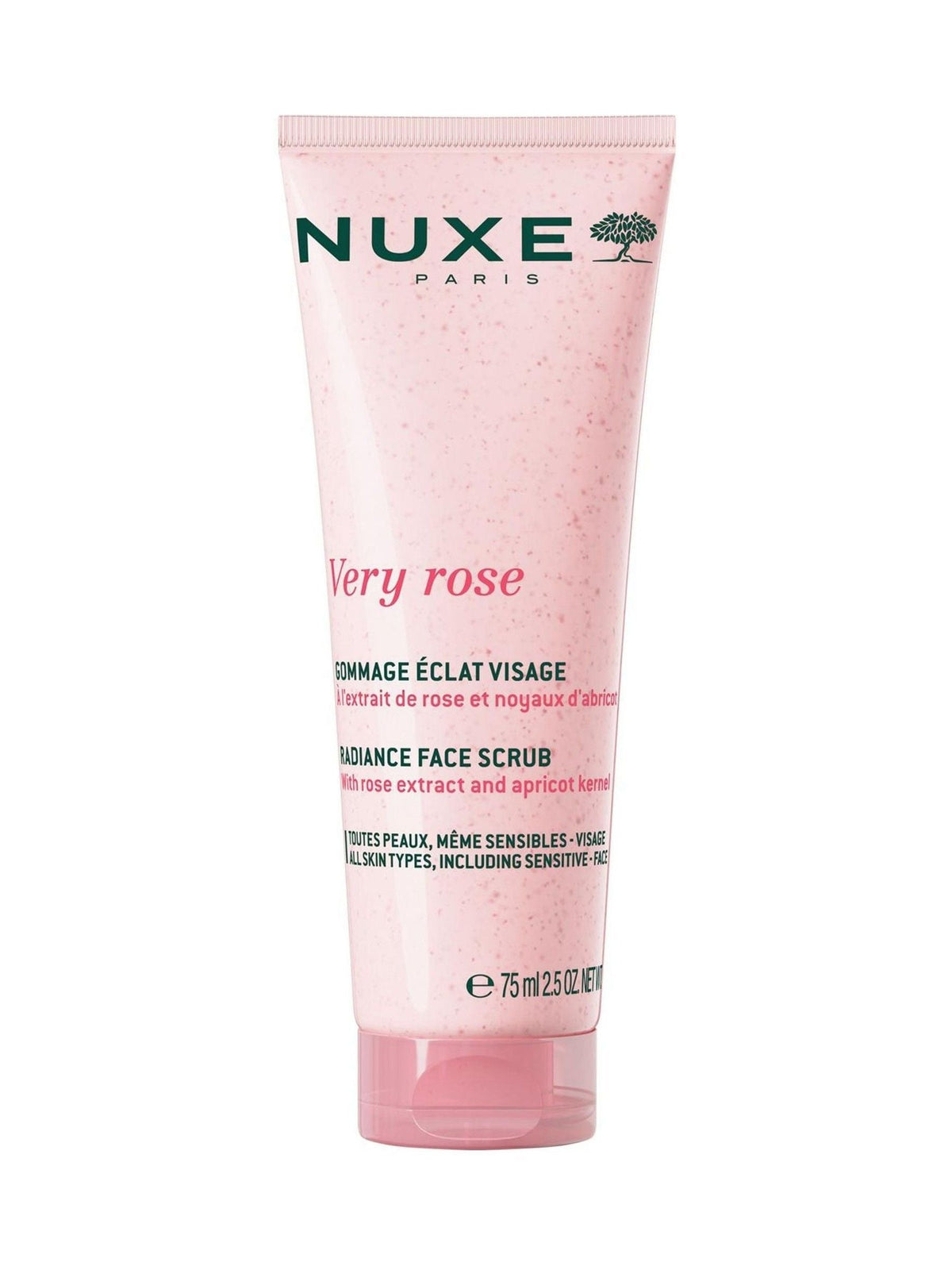 Nuxe Very Rose face scrub 75ml, imported from the UK