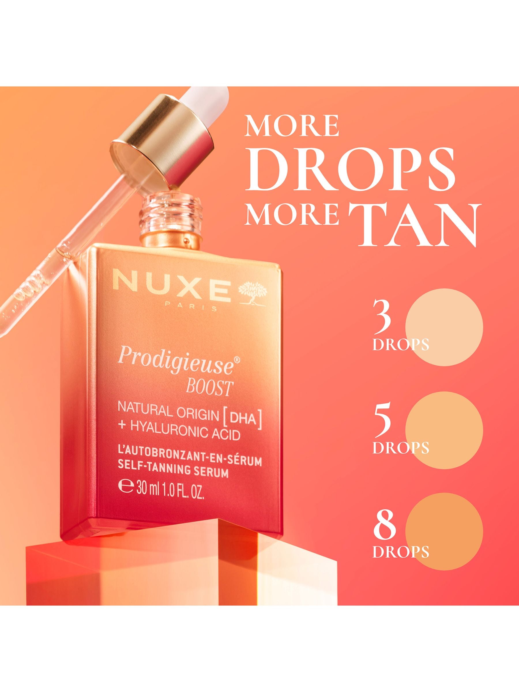 Nuxe self tanning serum 30ml, imported from the UK