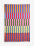 Eleanor Bowmer multi stripe wool tufted rug, imported from the UK