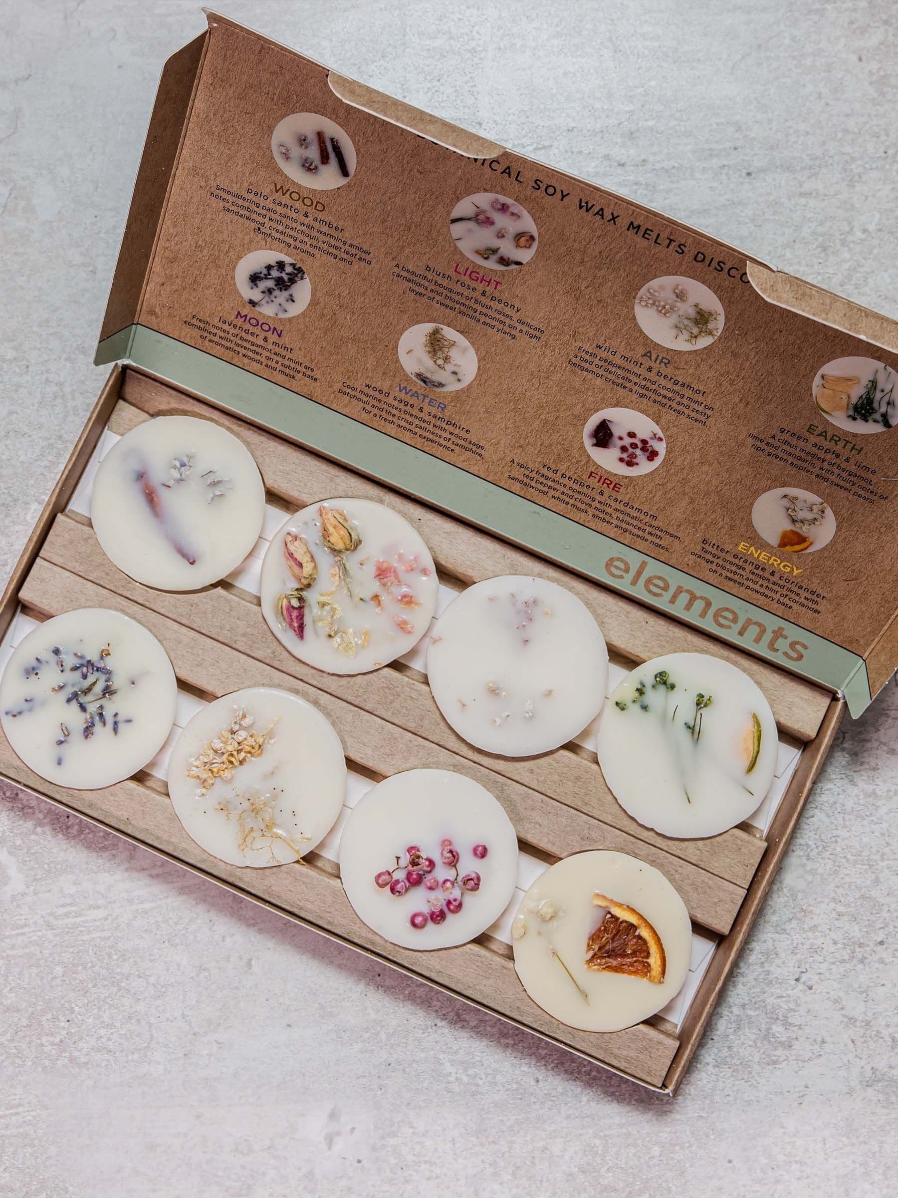 Stoneglow Elements wax melts discovery set - British product