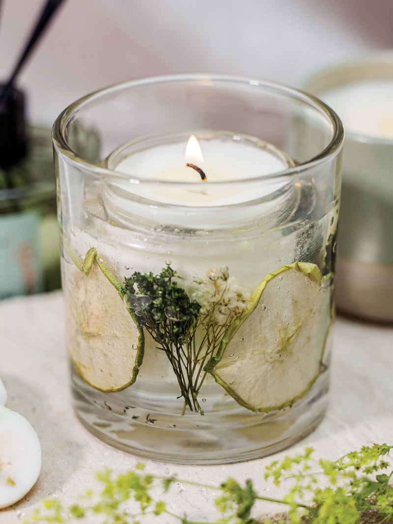 Stoneglow Earth Apple & Lime scented candle 60g, imported from the UK