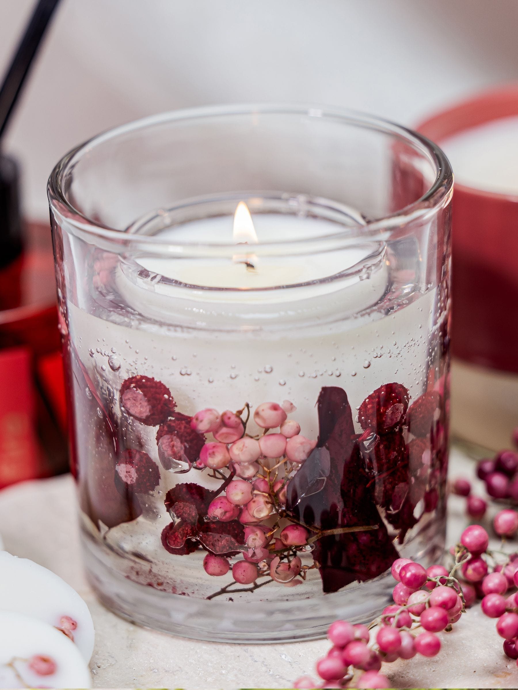 Stoneglow Elements Fire Red Pepper & Cardamon scented candle 60g (British brand)