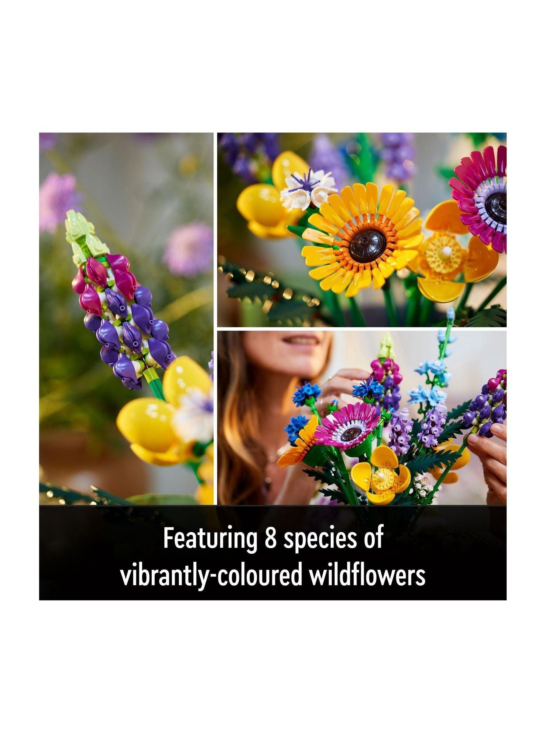 LEGO Icons Wildflower Bouquet botanical set (British brand)