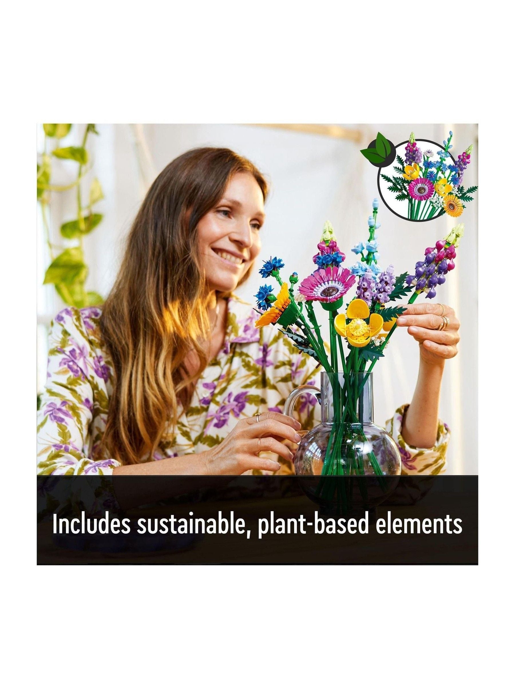 LEGO Icons Wildflower Bouquet botanical set (British brand)