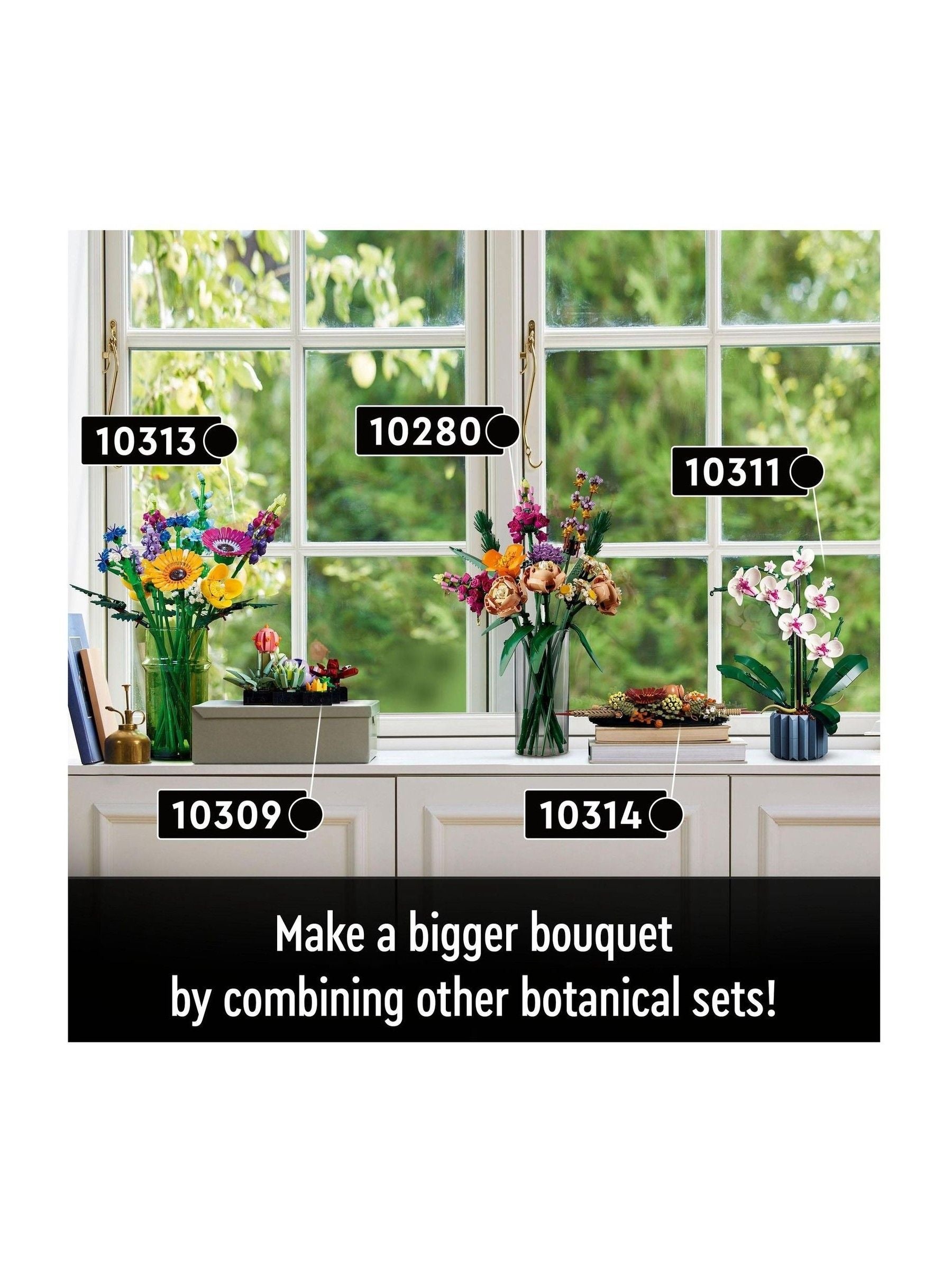 LEGO Icons Wildflower Bouquet botanical set (British brand)