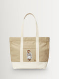 Polo Ralph Lauren natural cotton bear print tote bag (British brand)
