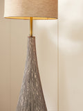 Cream Scratch floor lamp with ceramic base 151.5cm tall, UK version