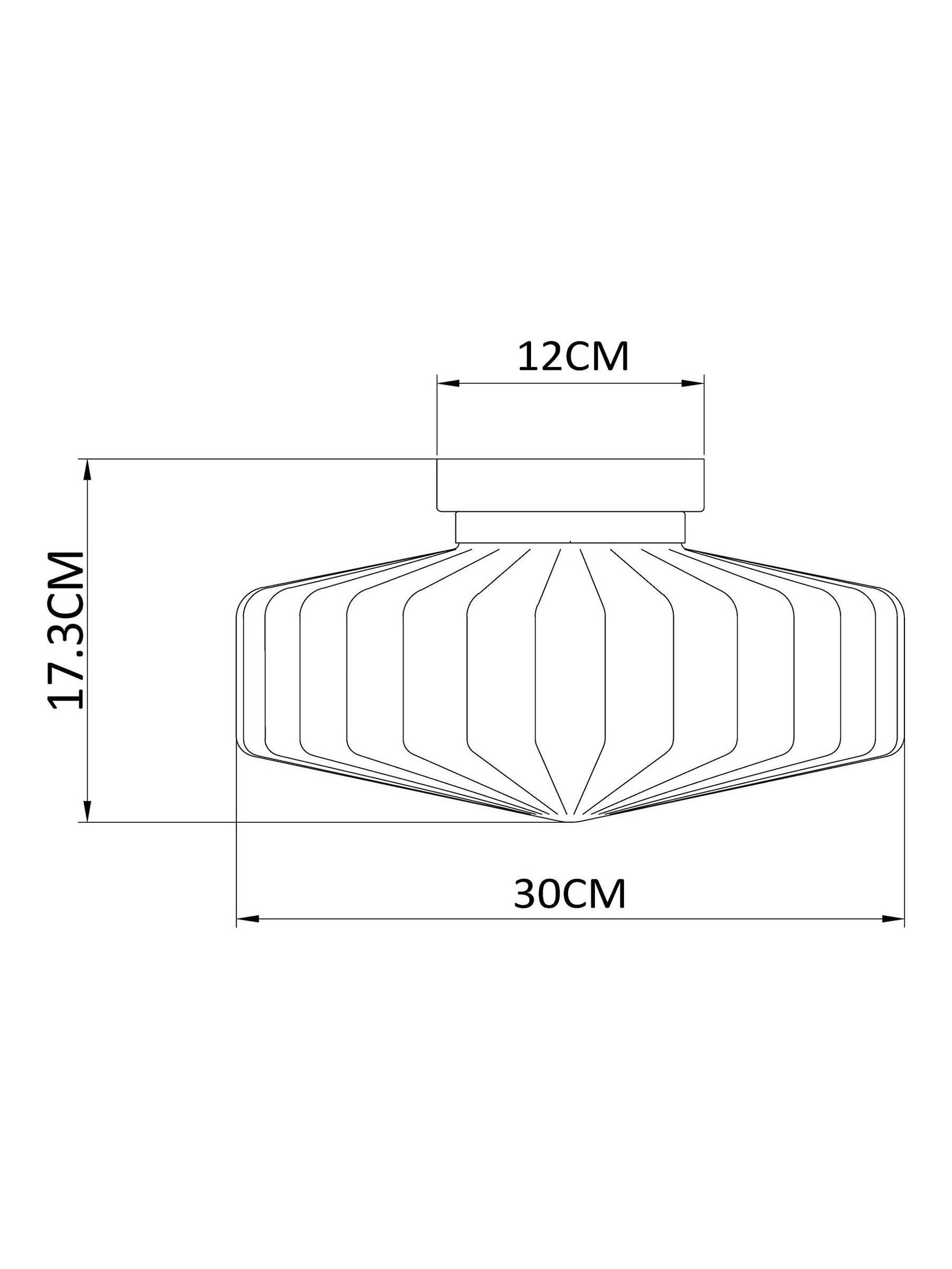 Next chocolate brown flush ceiling light 30cm (British brand)
