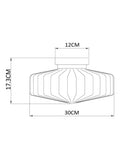 Next chocolate brown flush ceiling light 30cm (British brand)