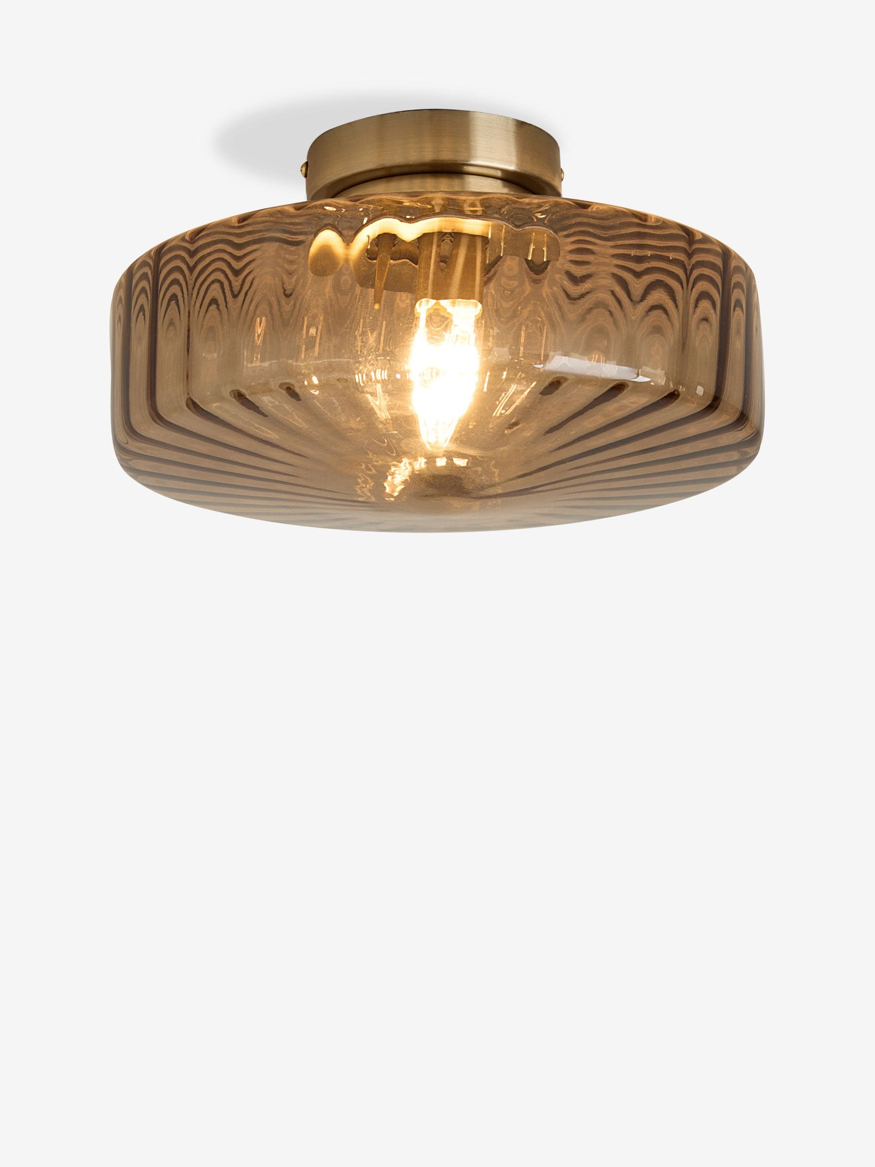 Next chocolate brown flush ceiling light 30cm (British brand)