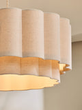 Larson small easy fit ceiling light with scalloped shade - British product