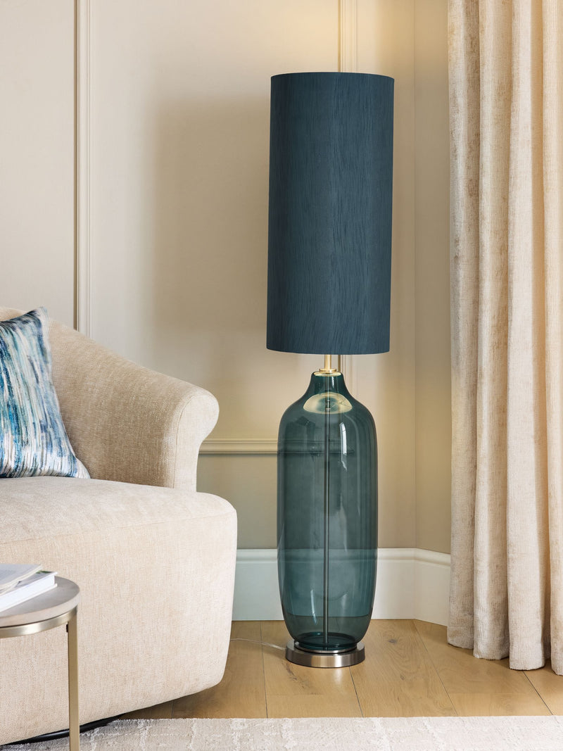 Teal Blue Connor Floor Lamp