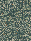 Emerald Ditsy Leaf wallpaper sample A4 - British product