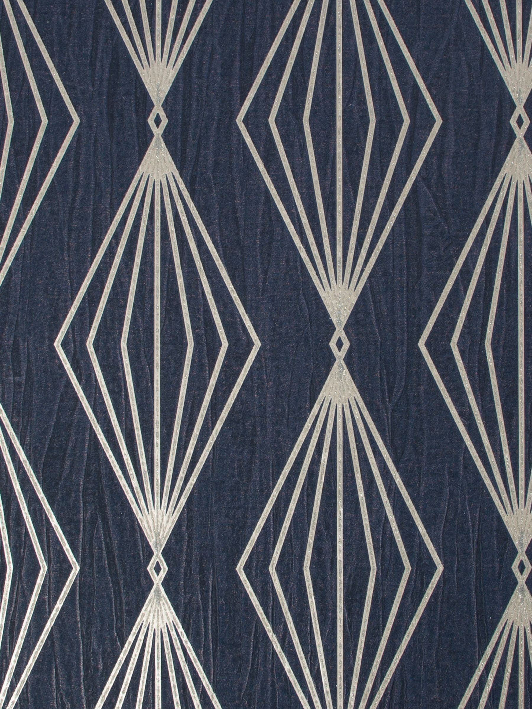 Boutique Sapphire Marquise Geo A4 wallpaper sample (British brand)