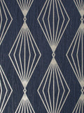 Boutique Sapphire Marquise Geo A4 wallpaper sample (British brand)