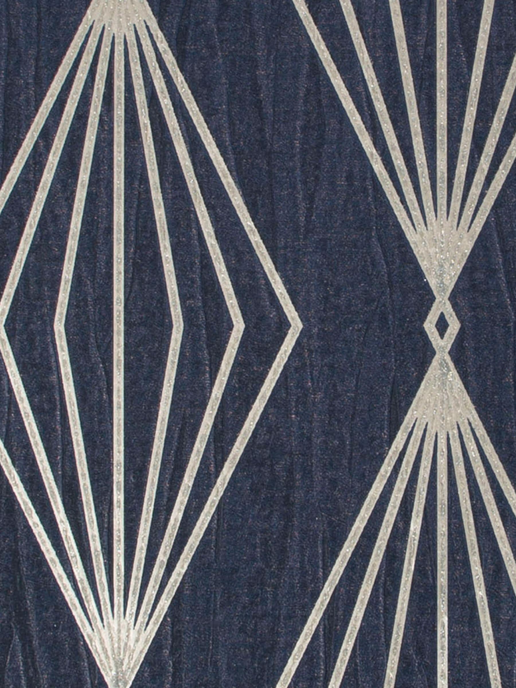 Boutique Sapphire Marquise Geo A4 wallpaper sample (British brand)