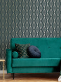 Boutique Marquise Geo wallpaper sample A4, imported from the UK