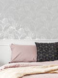 Boutique Moonstone Royal Palm wallpaper sample A4 - British product