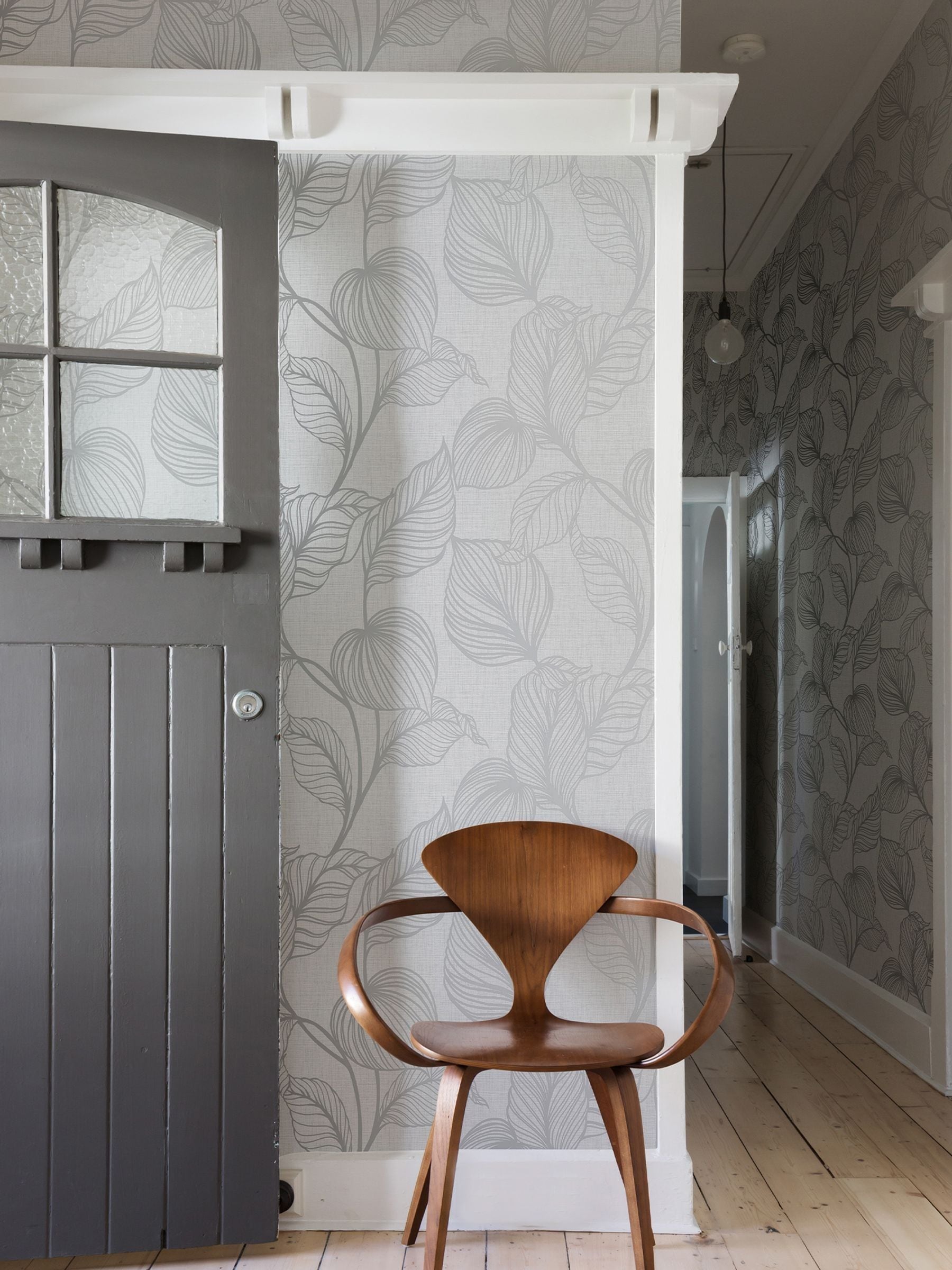 Boutique Moonstone Royal Palm wallpaper sample A4 - British product