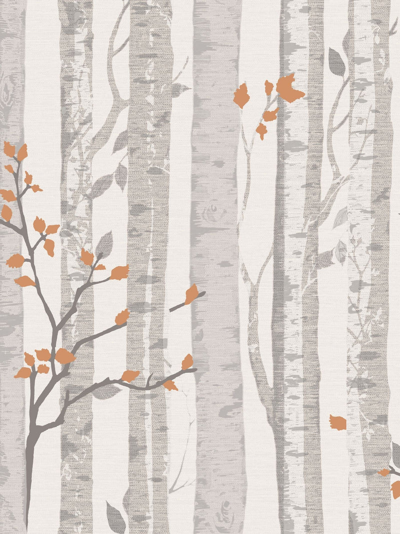 Wallpaper sample Grey Woodland A4, imported from the UK