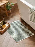Yard Green Hebden stripe 100% cotton bath mat (British brand)
