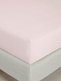 Bianca Blush Pink 200 Thread Count 100% Cotton Percale Deep Fitted Sheet