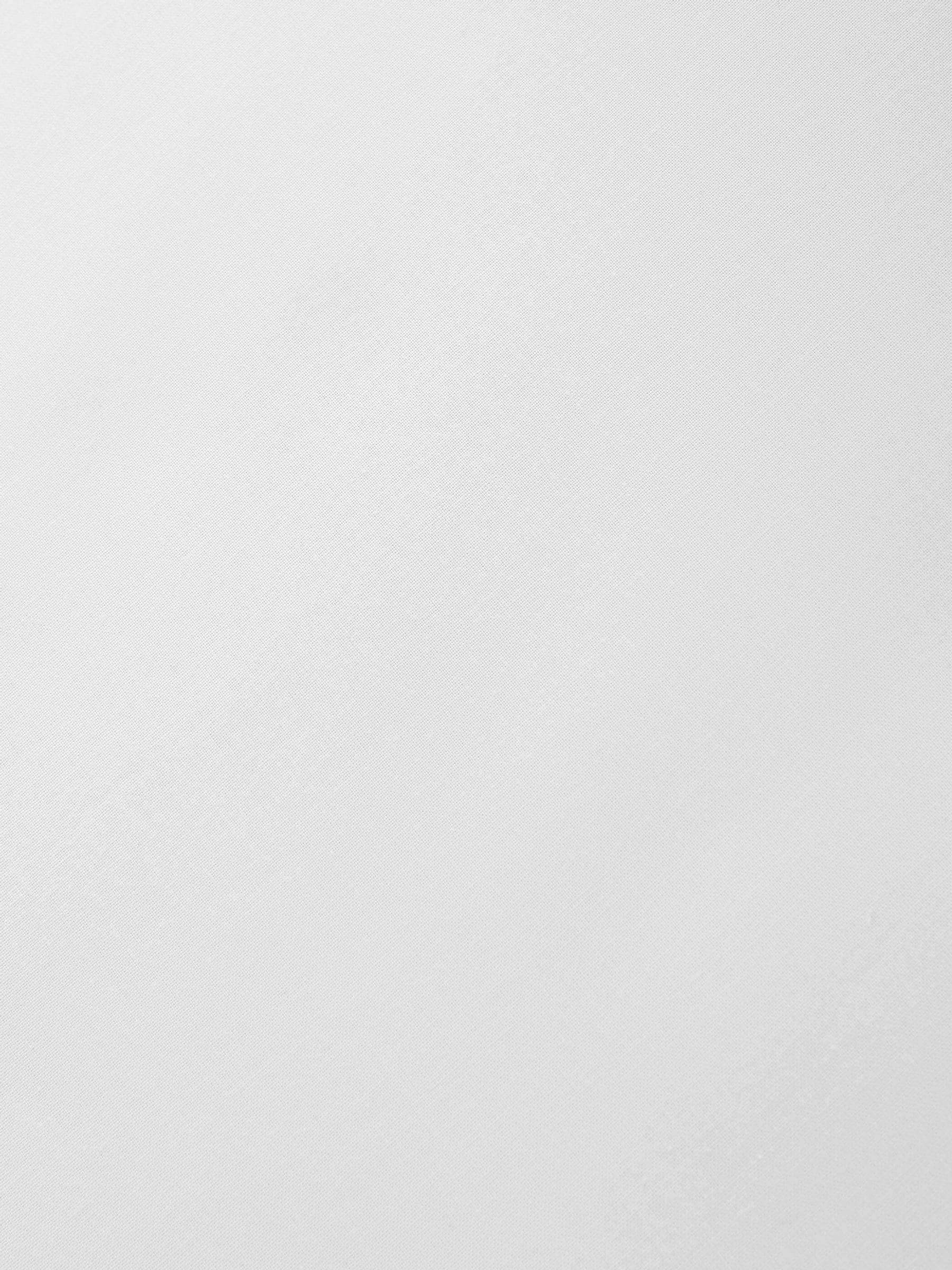 Bianca white cotton percale fitted sheet - British product