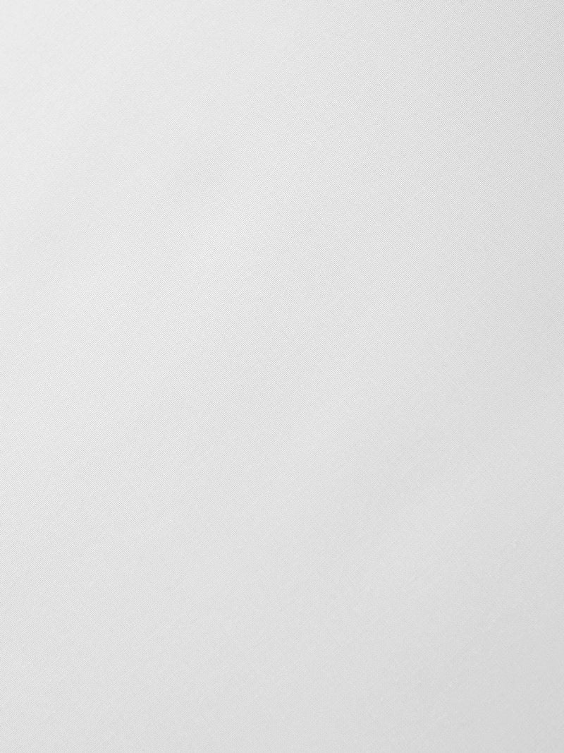 Bianca white cotton percale fitted sheet - British product