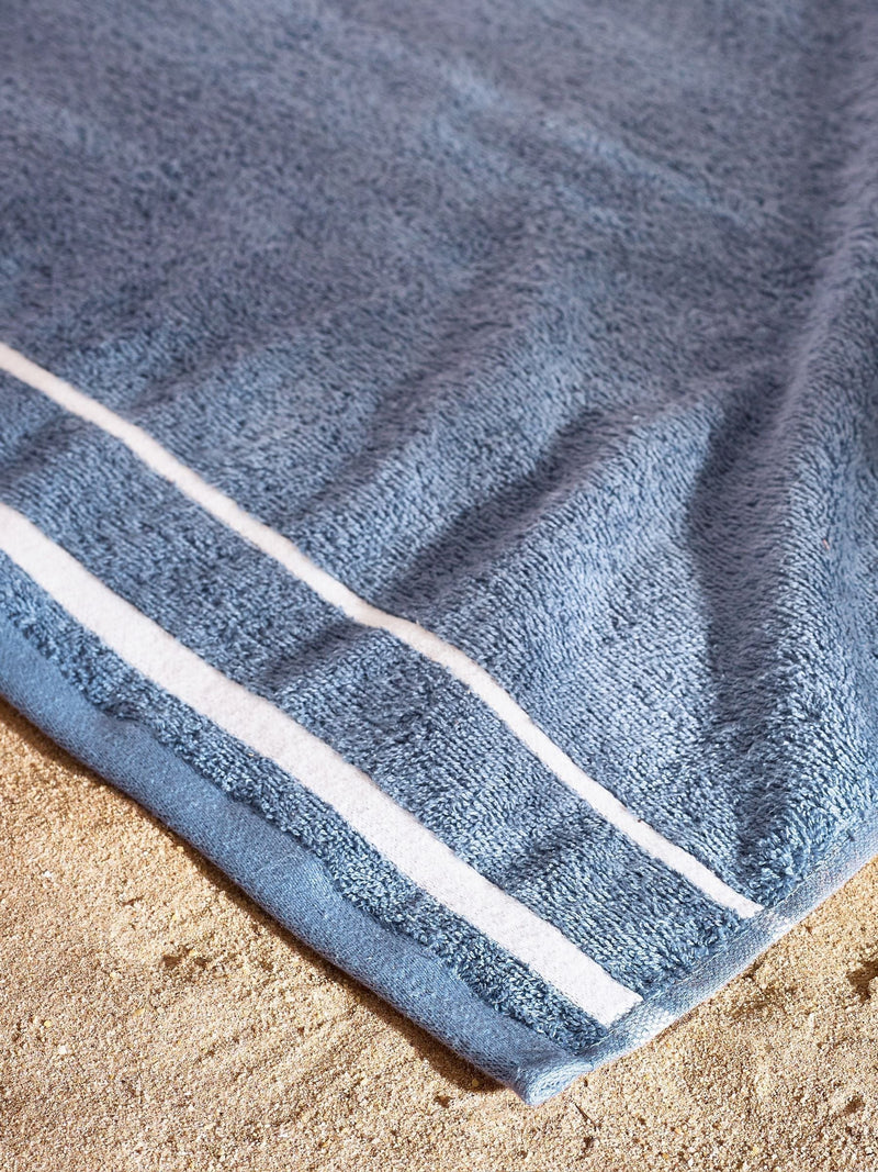 Catherine Lansfield blue anchors beach towel 90x180cm - British product