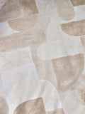 Catherine Lansfield Natural Sloane Geo reversible duvet cover set - British product
