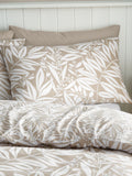 Catherine Lansfield Natural Sorrel Leaf Floral Reversible Duvet Cover Set - British product