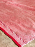 Catherine Lansfield pink beach huts extra large beach towel (British brand)