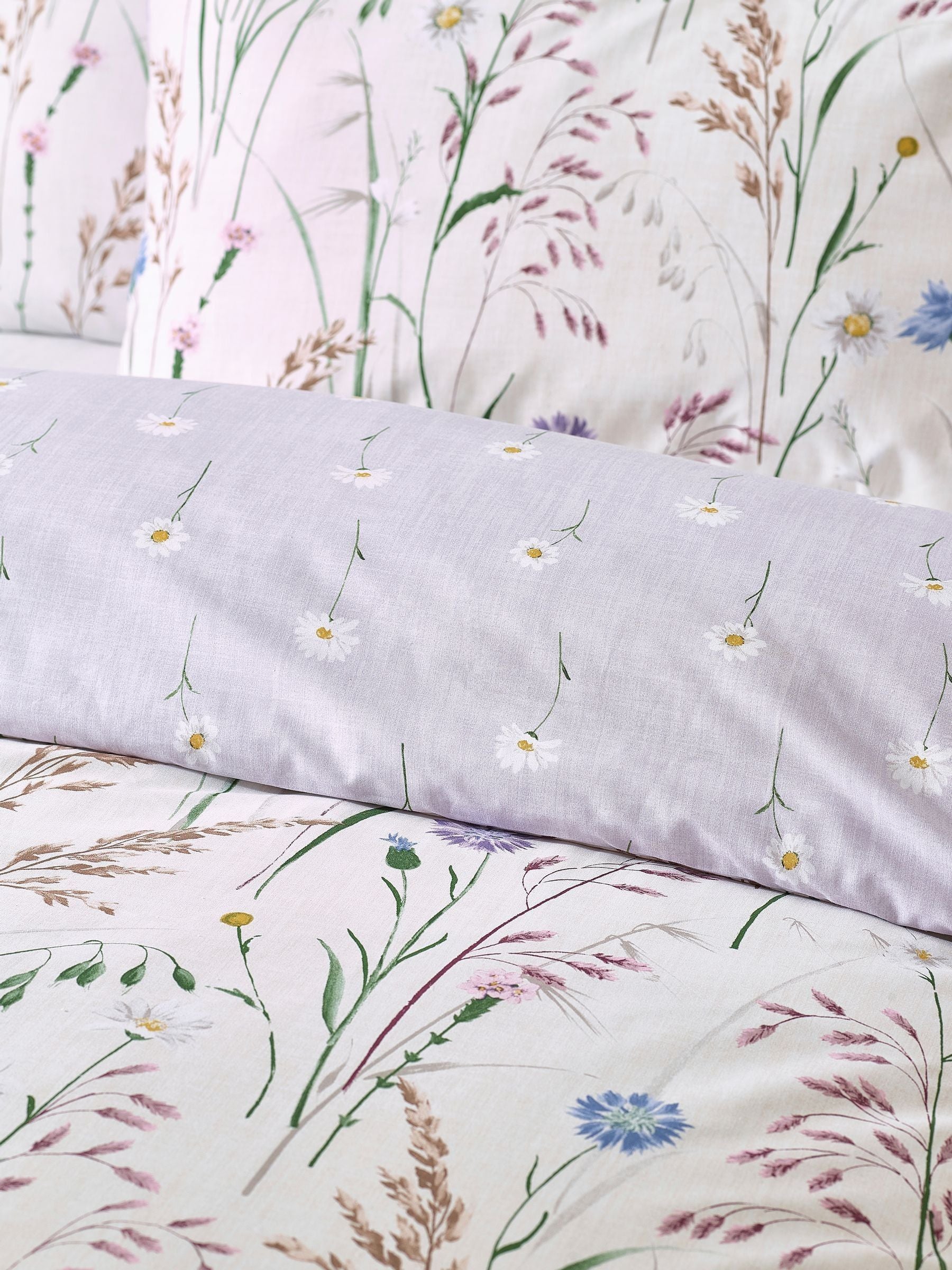 Catherine Lansfield Purple Grasmere Floral Reversible Duvet Cover Set
