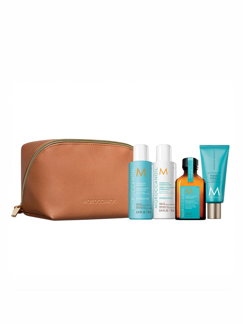 Moroccanoil Hydration Discovery Kit hair care travel set, imported from the UK