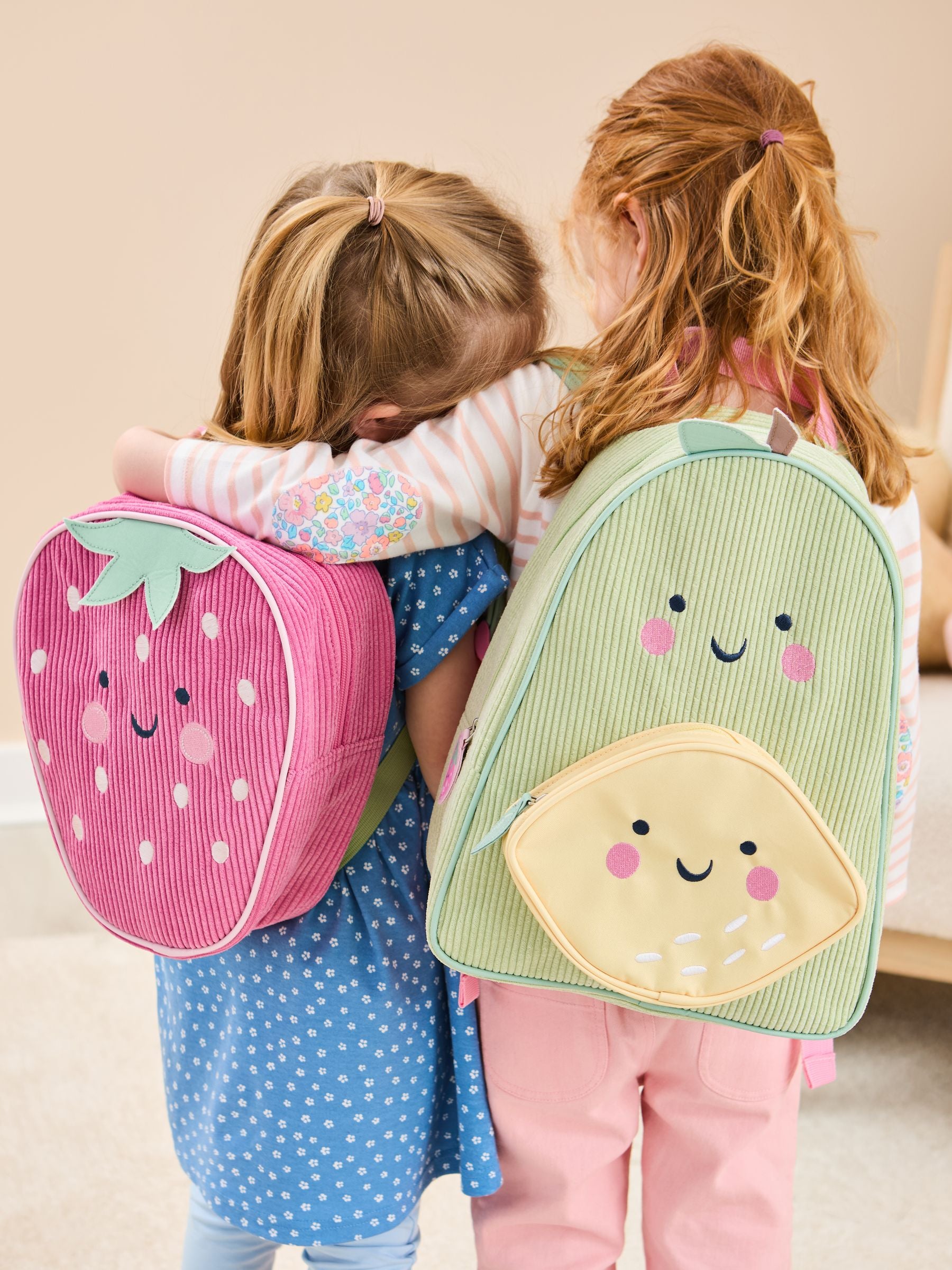 JoJo Maman Bébé Strawberry Character Backpack, imported from the UK