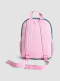 JoJo Maman Bébé quilted denim embroidered medium backpack, imported from the UK
