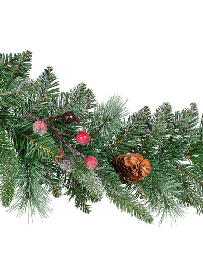 Next Everlands Green Windham Spruce Frosted Christmas Garland 270cm- Buy online at McGrocer
