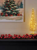 Decoris pearl white bauble garland 180cm - British product